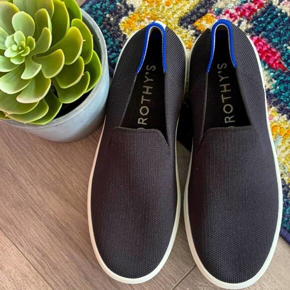 Rothy's Shoes - Rothys size 5.5 slides on woman’s black sneakers
